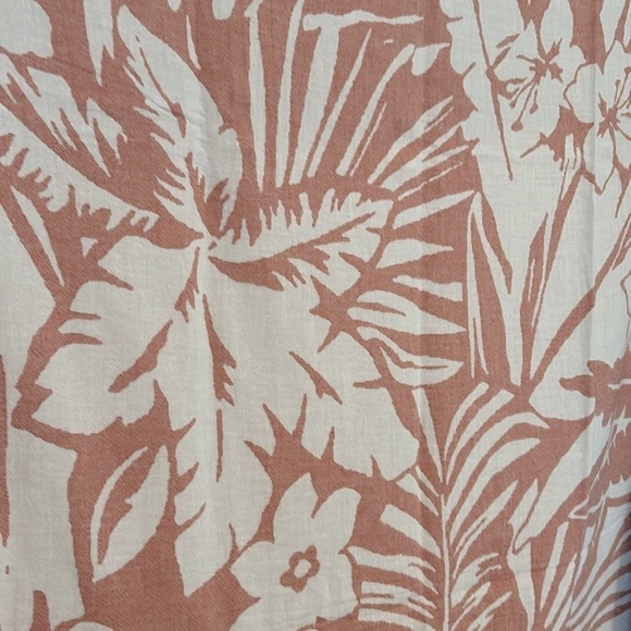 NEW SET 2 1 Red Flower 1 SXSW Red Clay Reversible Towel Blanket Curtain Wraps - Picture 6 of 15